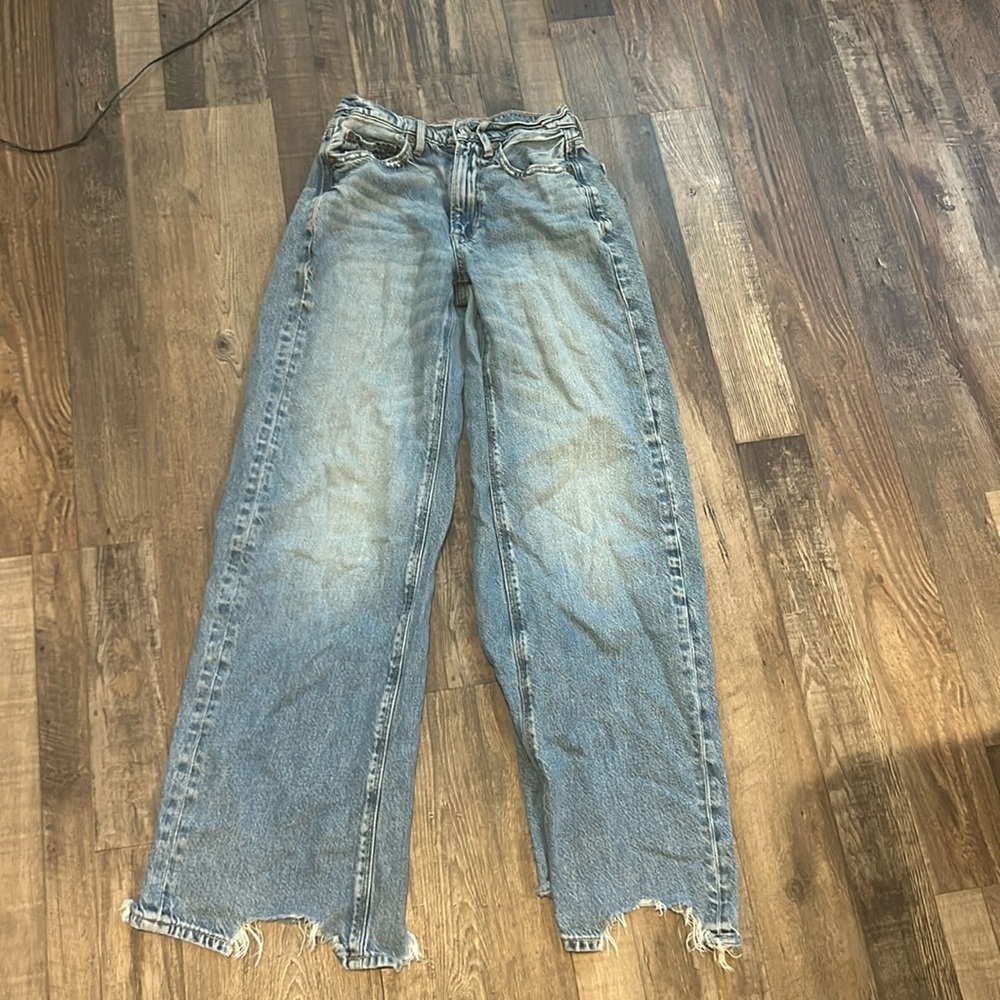 American Eagle, super high-rise baggy wide leg